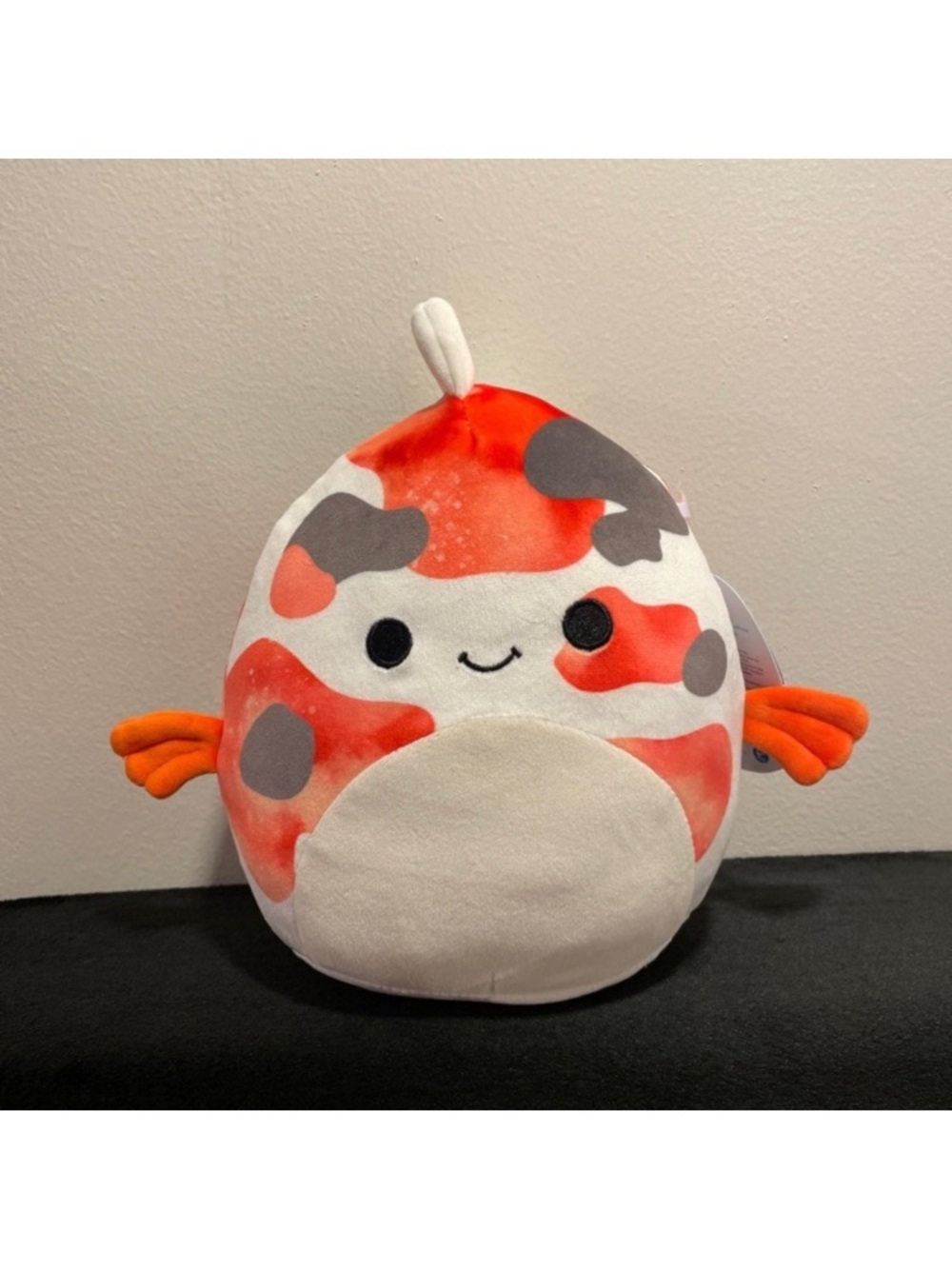 Koi Fish Plush Toy - Orange and White Cute Fish Plush